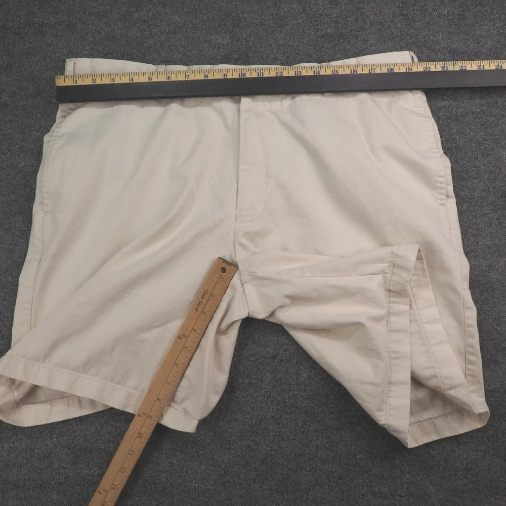Peter Millar Shorts Mens 40 Chino Beige Solid Preppy Old Money Golf Luxury